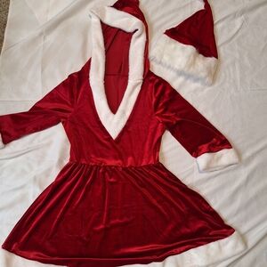 Red Santa Dress with Hat